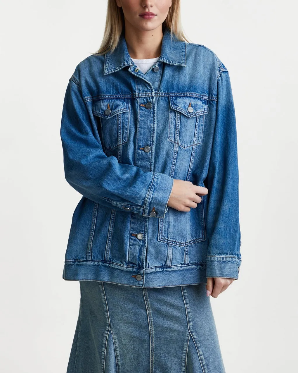 Ganni   Jacka Tint Denim Oversized  